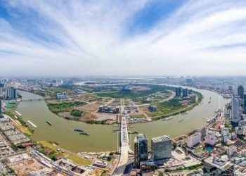 Những hình ảnh mới nhất trên công trường xây dựng Cầu Thủ Thiêm 2: Hứa hẹn hoàn thành toàn bộ kết cấu dầm trước tết Âm lịch 2021