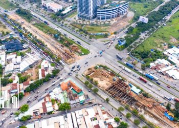 Cận cảnh đại công trường dự án hầm chui Nguyễn Văn Linh – Nguyễn Hữu Thọ gần 1.000 tỷ đồng