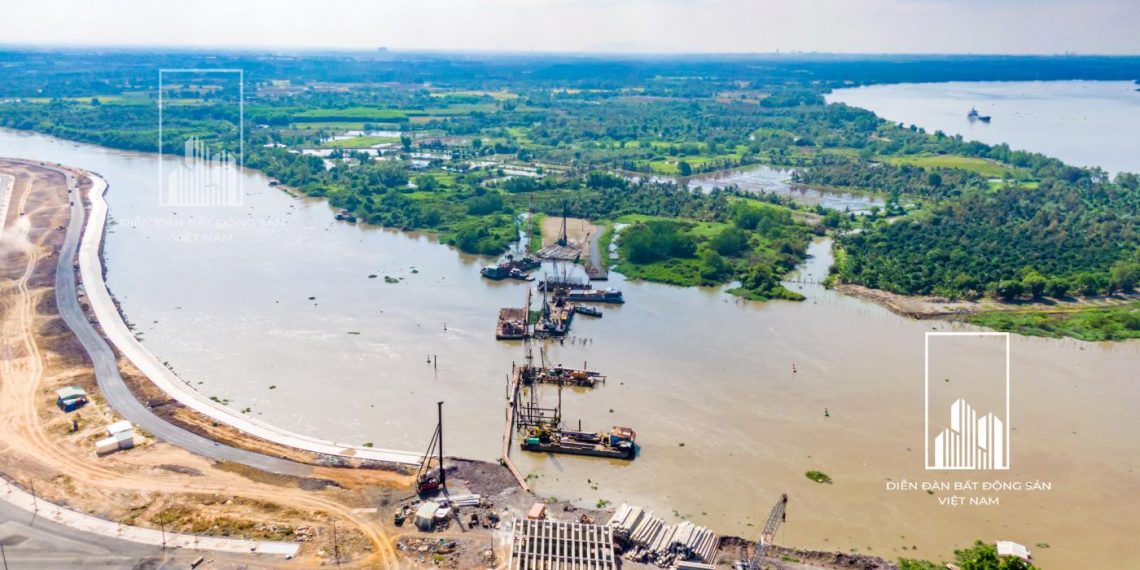 Cận cảnh tiến độ thi công Dự án cầu Vàm Cái Sứt nối trực tiếp Đồng Nai với TPHCM