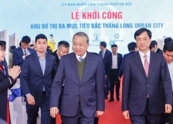 Tổng Bí thư Tô Lâm dự lễ khởi công dự án Khu đô thị đa mục tiêu tại Hà Nội